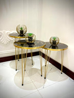 Modern Coffee Table – Nesting End Table & Side Table Set for Stylish Living SET OF 3