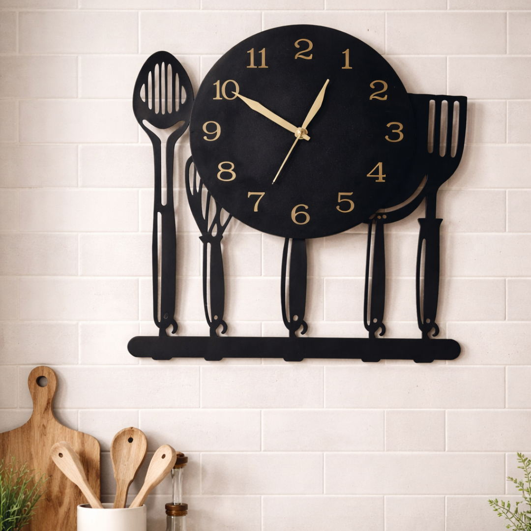 Wooden Kitchen wall clock