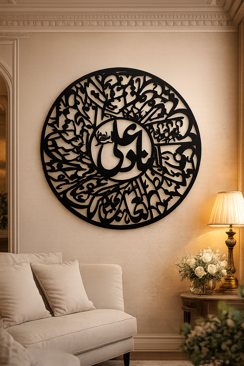Nad-e-Ali Wooden Islamic Calligraphy Wall Art