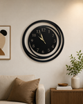 The Ring Home Décor 3D New MDF Wooden Wall Clock For Home and Offices